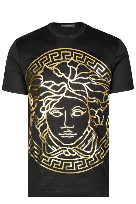 versace women medusa head gold shirt|Versace men's medusa head.